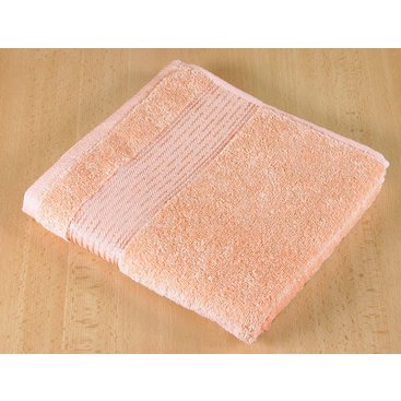 Domácnost - Froté ručník 50x100cm proužek 450g lososová