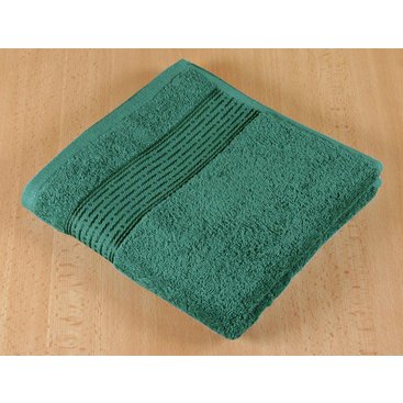 Domácnost - Froté ručník 50x100cm proužek 450g tmavě zelená