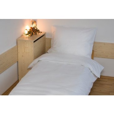 Domácnost - Povlečení bavlna UNI 140x200, 70x90cm Bílá, Výběr zapínání: hotelový uzávěr