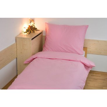 Domácnost - Povlečení bavlna UNI 140x200, 70x90cm Růžová, Výběr zapínání: hotelový uzávěr