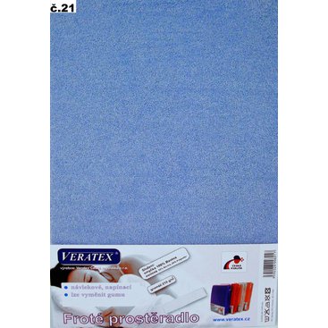 Domácnost - Froté prostěradlo 100x200 cm (č.21-sv.modrá)