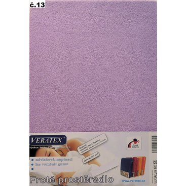 Domácnost - Froté prostěradlo 120x200 cm (č.13-fialková)