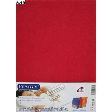 Domácnost - Froté prostěradlo postýlka 60x120 cm (č.19-vínová)