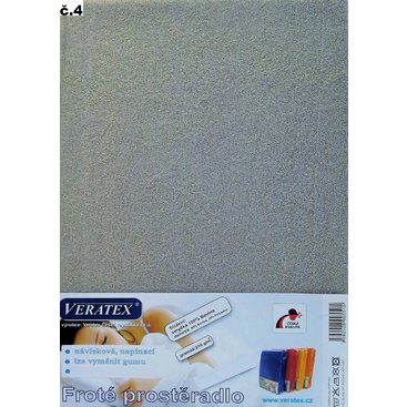 Domácnost - Froté prostěradlo  90x210 cm (č. 4-šedá)