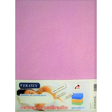 Domácnost - Jersey prostěradlo postýlka 60x120 cm (č.13- sv.fialková)