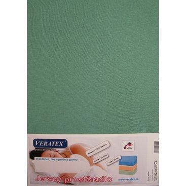 Domácnost - Jersey prostěradlo postýlka 60x120 cm (č.28-tm.zelená)
