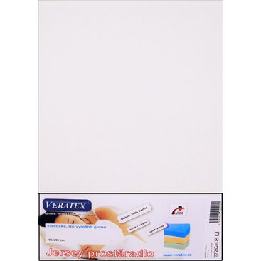 Domácnost - Jersey prostěradlo 200x200 cm (č. 1-bílá)