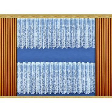 Domácnost - Záclona Věnce výška 40 cm (bílá)
