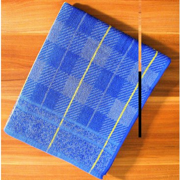 Domácnost - Froté ručník (modrá kostička)