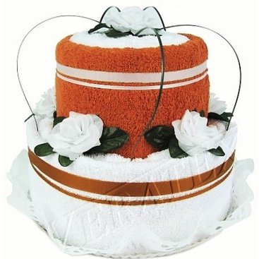 Domácnost - Textilní dort 2-C dvoupatrový