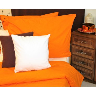 Domácnost - Bavlněné povlečení oranžové 70x90 140x200cm