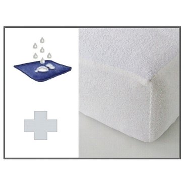 Domácnost - Froté prostěradlo Nepropustné 80x200 (bílá)