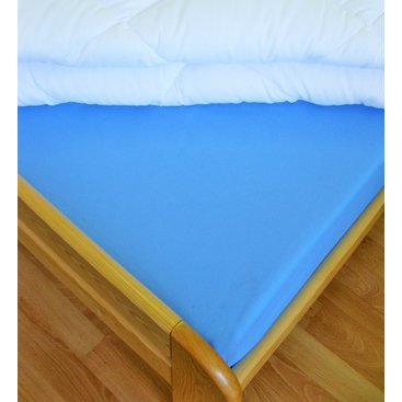 Domácnost - Plátěné prostěradlo s gumou 100x200 cm (modré)