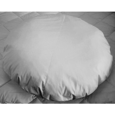 Domácnost - Polštář Klasik 1100g (průměr 90cm zip) bílý. 60°C Možnost doplnění náplně.