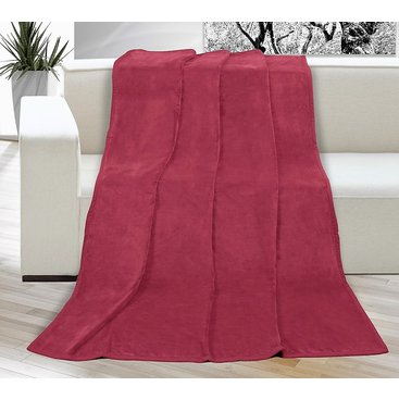 Domácnost - Deka Korall micro 150 x 200 cm (vínová)