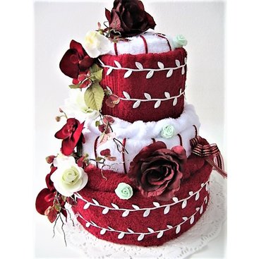 Domácnost - Textilní dort třípatrový