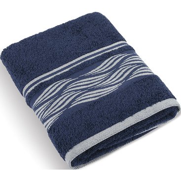 Domácnost - Froté ručník Vlnky 480g 50x100 cm (modrá)
