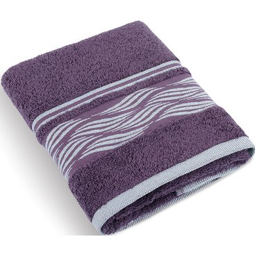 Domácnost - Froté ručník Vlnky 480g 50x100 cm (burgundy)
