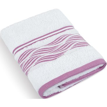 Domácnost - Froté ručník Vlnky 480g 50x100 cm (bílá)