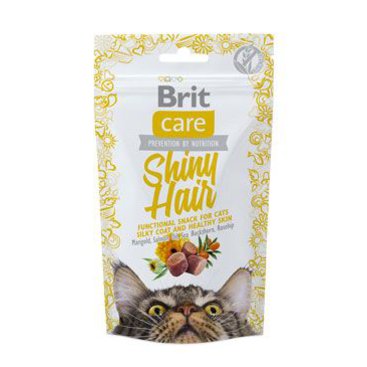 Mazlíčci - Brit Care Cat Snack Shiny Hair 50g