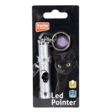 Mazlíčci - Hračka kočka LED světlo laser motiv MYŠ 8cm