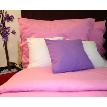 Domácnost - Flanelové povlečení francie 2x 70x90, 240x200 (růžové)