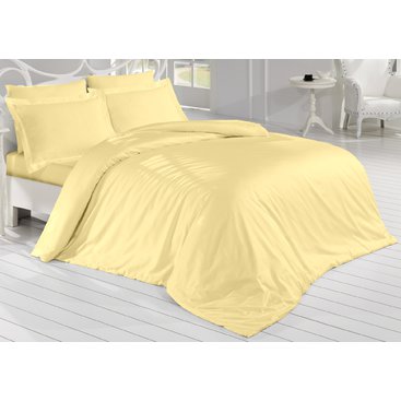 Domácnost - Francouzské povlečení Satén 220x200, 70x90cm Béžová