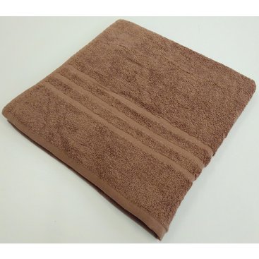 Domácnost - Froté ručník  jednobarevný 400g 50x100 cm (hnědá)