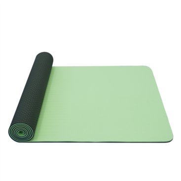 Kempování - Yoga mat dvouvrstvá,materiál TPE,sv.zelená/ tm. zelená ks