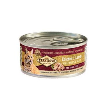 Mazlíčci - Carnilove White Muscle Meat Chicken&Lamb Cats 100g