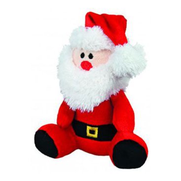 Mazlíčci - Vánoční Hračka pes Santa se šálou plyš 20cm TR 1ks