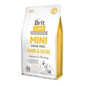 Mazlíčci - Brit Care Dog Mini Grain Free Hair & Skin 2kg