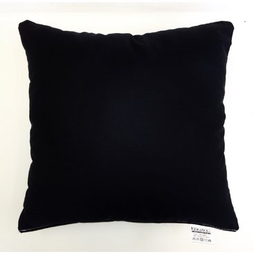 Domácnost - Polštářek černý 50x50cm bavlněný