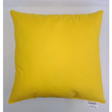 Domácnost - Polštářek žlutý 50x50cm bavlněný