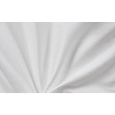 Domácnost - Bílé saténové prostěradlo 140x230 plachta bez gumy