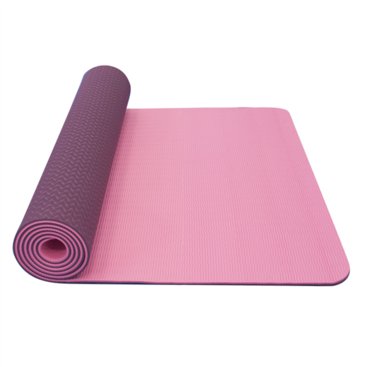 Ostatní - Yoga mat dvouvrstvá,materiál TPE,růžová/fialová ks
