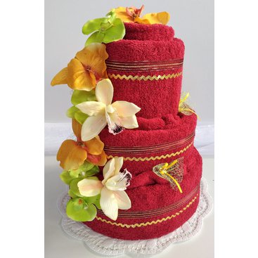 Domácnost - Veratex Textilní dort třípatrový
