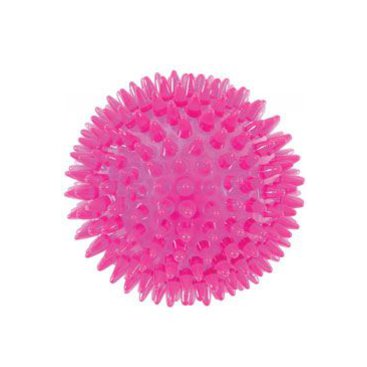 Mazlíčci - Hračka pes BALL TPR POP 8cm s ostny růžová Zolux