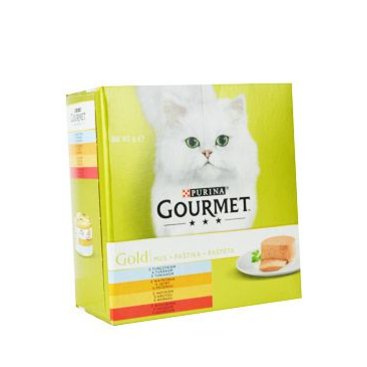 Mazlíčci - Gourmet Gold Mltp konz. kočka paštiky 8x85g