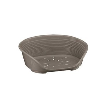 Mazlíčci - Pelech plast SIESTA DLX 6 tm.šedý 70,5x52x23,5cm FP1ks