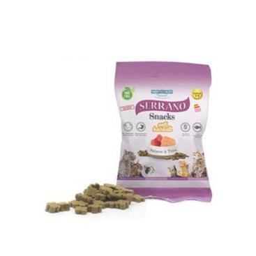 Mazlíčci - Serrano Snack for Cat-Salmon&Tuna-AntiHairball 50g
