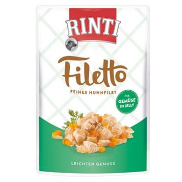 Mazlíčci - Rinti Dog Filetto kapsa kuře+zelenina v želé 100g