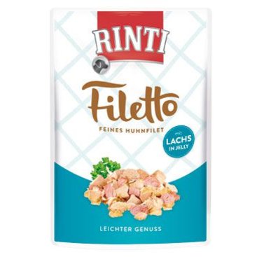 Mazlíčci - Rinti Dog Filetto kapsa kuře+losos v želé 100g
