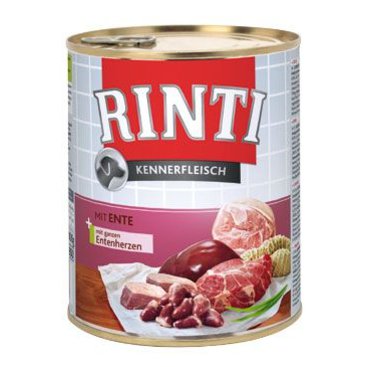 Mazlíčci - Rinti Dog Kennerfleisch konzerva kachní srdce 800g