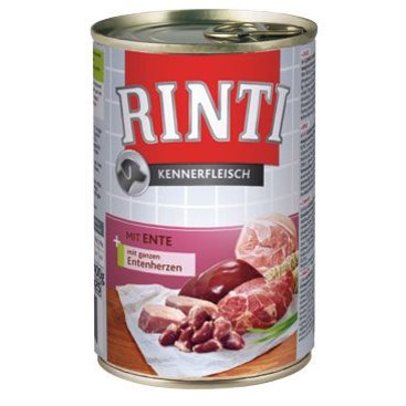 Mazlíčci - Rinti Dog Kennerfleisch konzerva kachní srdce 400g