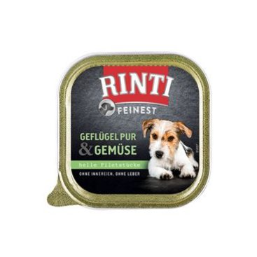 Mazlíčci - Rinti Dog Feinest vanička drůbež+zelenina 150g