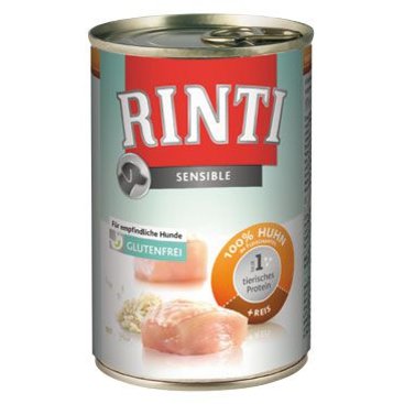 Mazlíčci - Rinti Dog Sensible konzerva kuře+rýže 400g