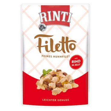 Mazlíčci - Rinti Dog Filetto kapsa kuře+hovězí v želé 100g