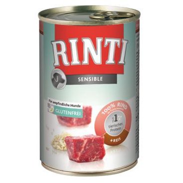 Mazlíčci - Rinti Dog Sensible konzerva hovězí+rýže 400g