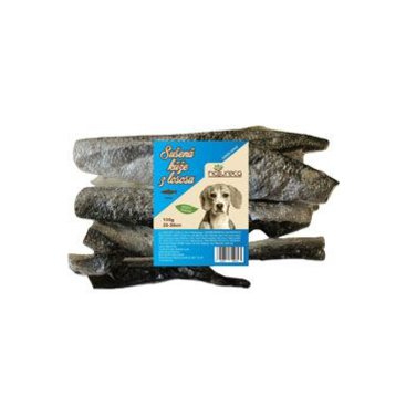 Mazlíčci - NATURECA pochoutka Losos kůže sušená 25-30cm 150g